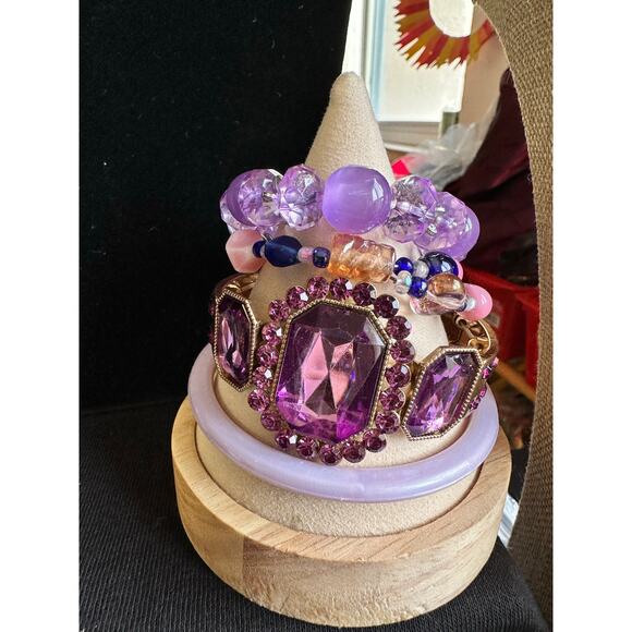 Shades of Green and Purple Jewelry Lots. Pre-Owned and Vintage. - Picture 16 of 16